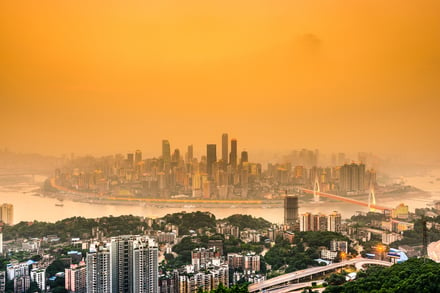 Chongqing, China cityscape.-2